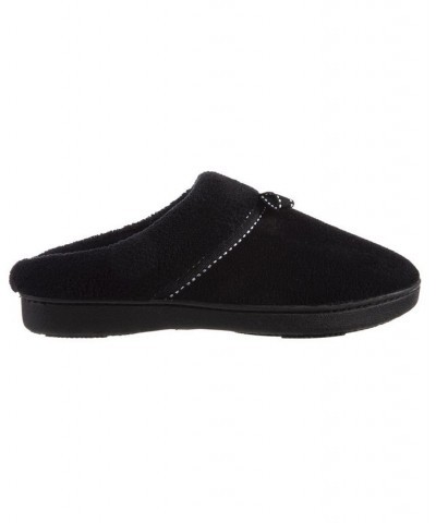 Women's Micro Terry Milly Hoodback Slipper Black $10.60 Shoes