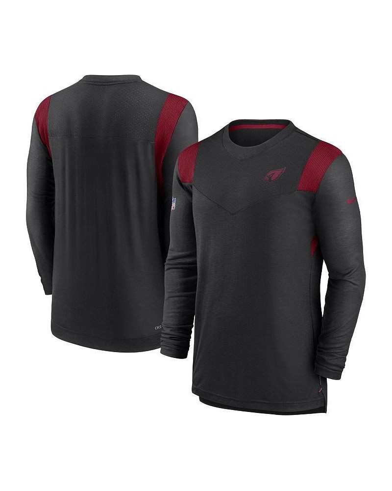 Men's Black Arizona Cardinals Sideline Tonal Logo Performance Player Long Sleeve T-shirt $33.63 T-Shirts