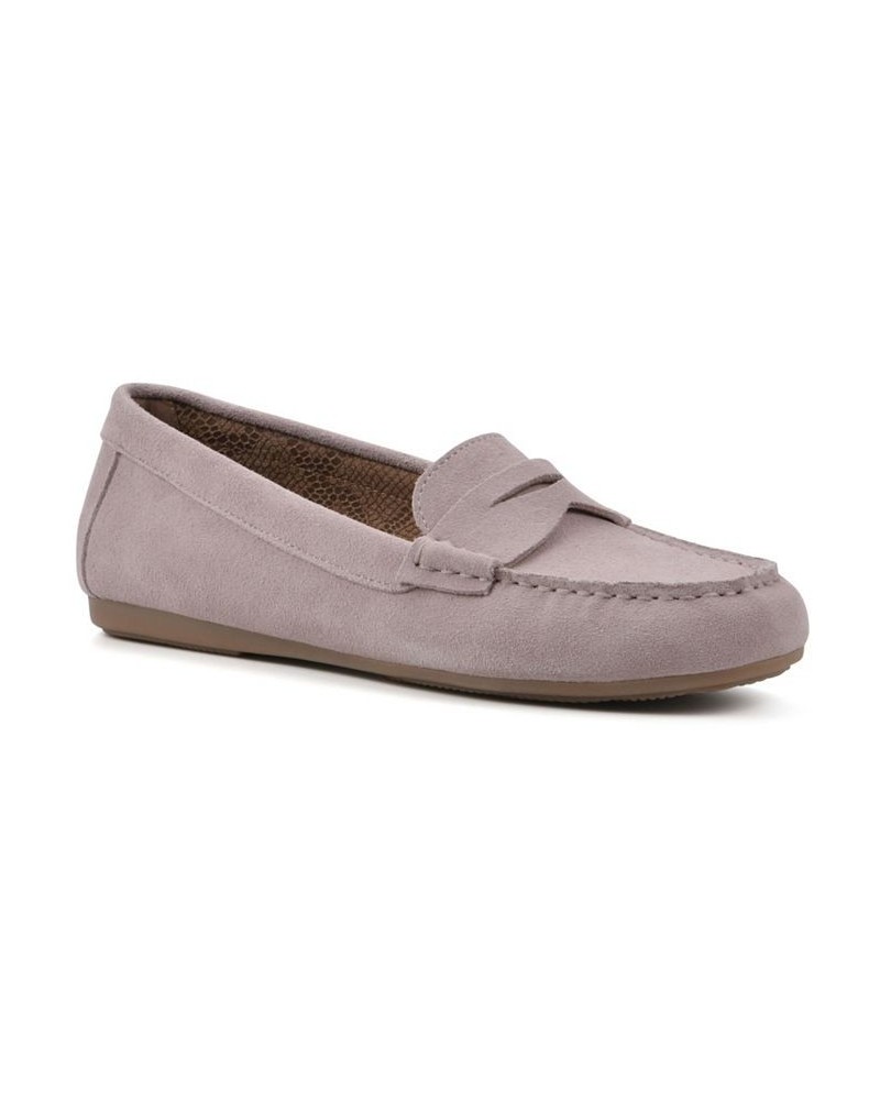 Women's Deutzia Slip-On Loafers Light Lavender, Suede $44.65 Shoes