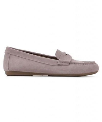 Women's Deutzia Slip-On Loafers Light Lavender, Suede $44.65 Shoes