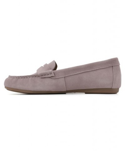 Women's Deutzia Slip-On Loafers Light Lavender, Suede $44.65 Shoes