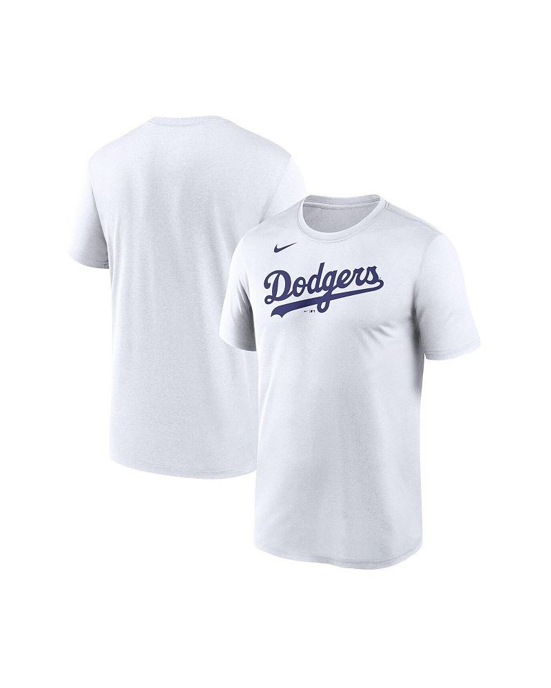 Men's White Los Angeles Dodgers New Legend Wordmark T-shirt $23.50 T-Shirts