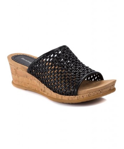 Flossey Platform Slide Wedge Sandals PD03 $39.10 Shoes