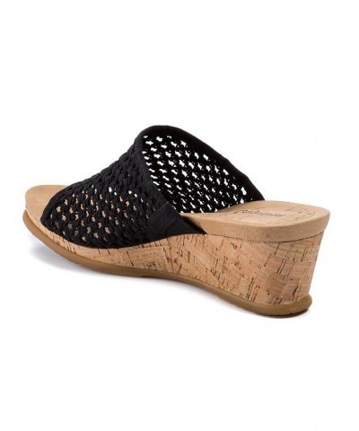 Flossey Platform Slide Wedge Sandals PD03 $39.10 Shoes