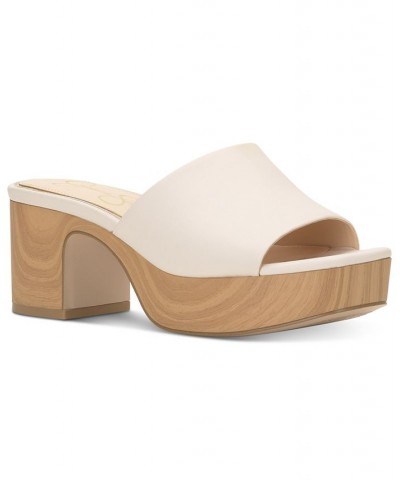 Women's Kalyani Slip-On Platform Sandals White $41.58 Shoes