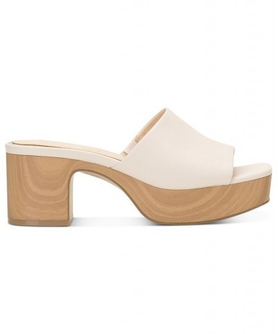 Women's Kalyani Slip-On Platform Sandals White $41.58 Shoes