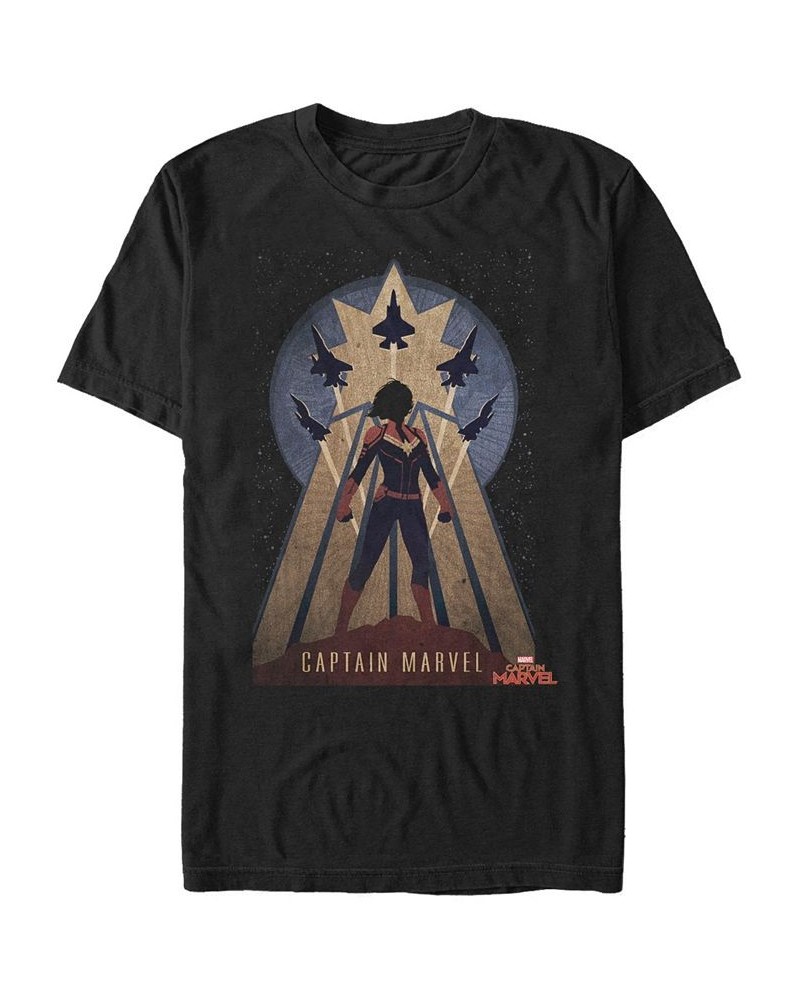 Marvel Men's Captain Marvel Pop Art Captain Marvel Short Sleeve T-Shirt Black $20.64 T-Shirts