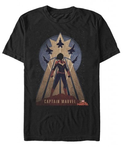 Marvel Men's Captain Marvel Pop Art Captain Marvel Short Sleeve T-Shirt Black $20.64 T-Shirts