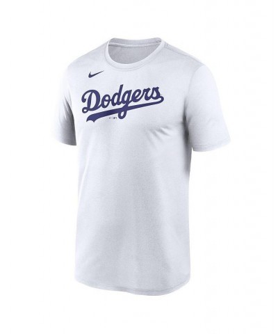 Men's White Los Angeles Dodgers New Legend Wordmark T-shirt $23.50 T-Shirts