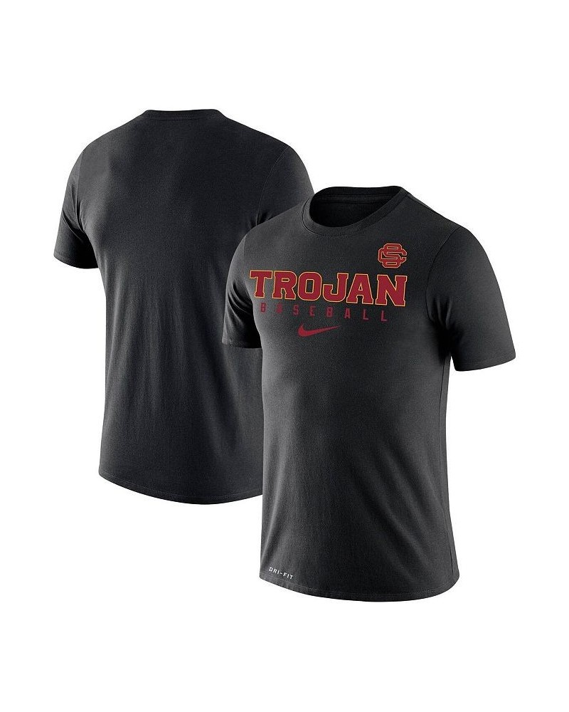 Men's Black Usc Trojans Baseball Legend Performance T-shirt $28.99 T-Shirts