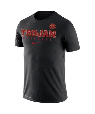 Men's Black Usc Trojans Baseball Legend Performance T-shirt $28.99 T-Shirts