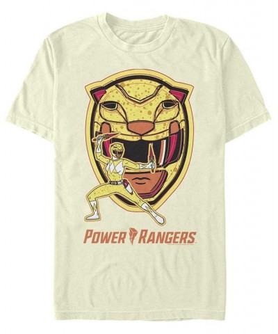 Men's Power Rangers Yellow Ranger Hero Short Sleeve T-shirt Yellow $14.70 T-Shirts