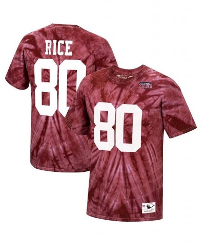 Men's Jerry Rice Scarlet San Francisco 49Ers Tie-Dye Super Bowl Xxiii Retired Player Name and Number T-shirt $24.43 T-Shirts