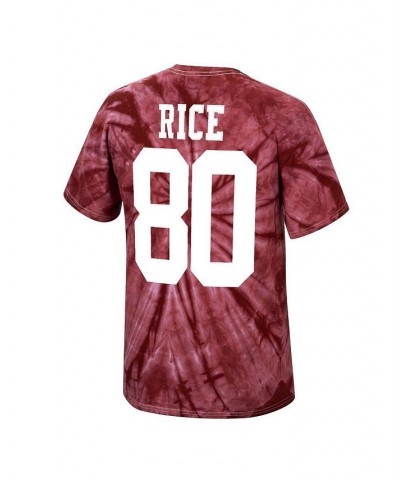 Men's Jerry Rice Scarlet San Francisco 49Ers Tie-Dye Super Bowl Xxiii Retired Player Name and Number T-shirt $24.43 T-Shirts