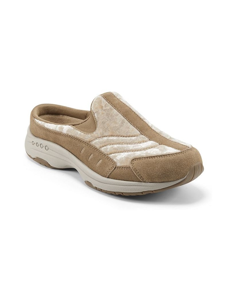 Women's Traveltime Round Toe Casual Slip-on Mules PD05 $41.87 Shoes