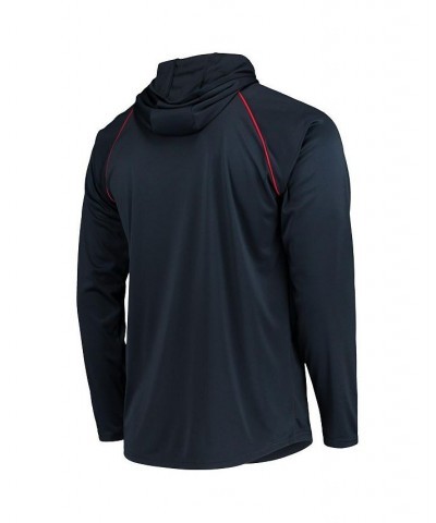 Men's Navy Houston Texans Raglan Long Sleeve Hoodie T-shirt $35.74 T-Shirts