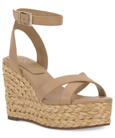 Fettana Ankle-Strap Espadrille Platform Wedge Sandals PD03 $45.15 Shoes