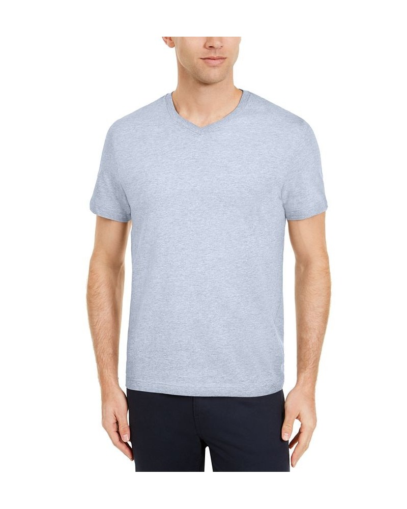 Men's Solid V-Neck T-Shirt PD06 $9.34 T-Shirts