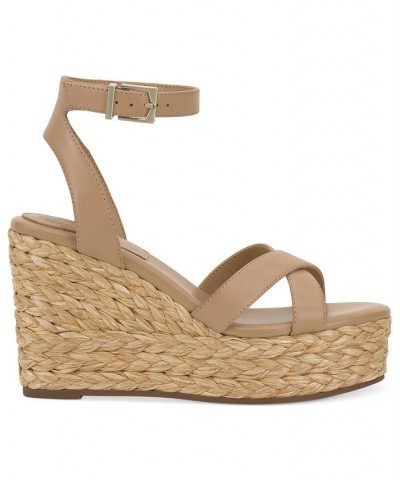 Fettana Ankle-Strap Espadrille Platform Wedge Sandals PD03 $45.15 Shoes