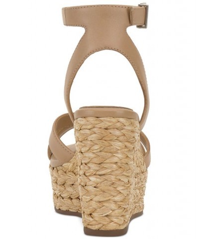 Fettana Ankle-Strap Espadrille Platform Wedge Sandals PD03 $45.15 Shoes