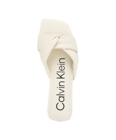 Women's Marita Casual Slip-on Flat Sandals Ivory/Cream $38.27 Shoes