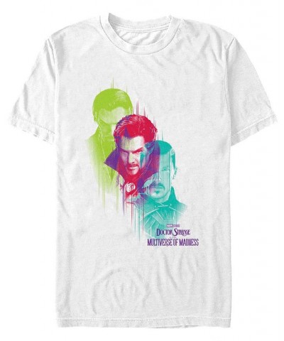 Men's Likeness Doctor Strange Movie 2 Strange Portraits Short Sleeve T-shirt White $15.05 T-Shirts