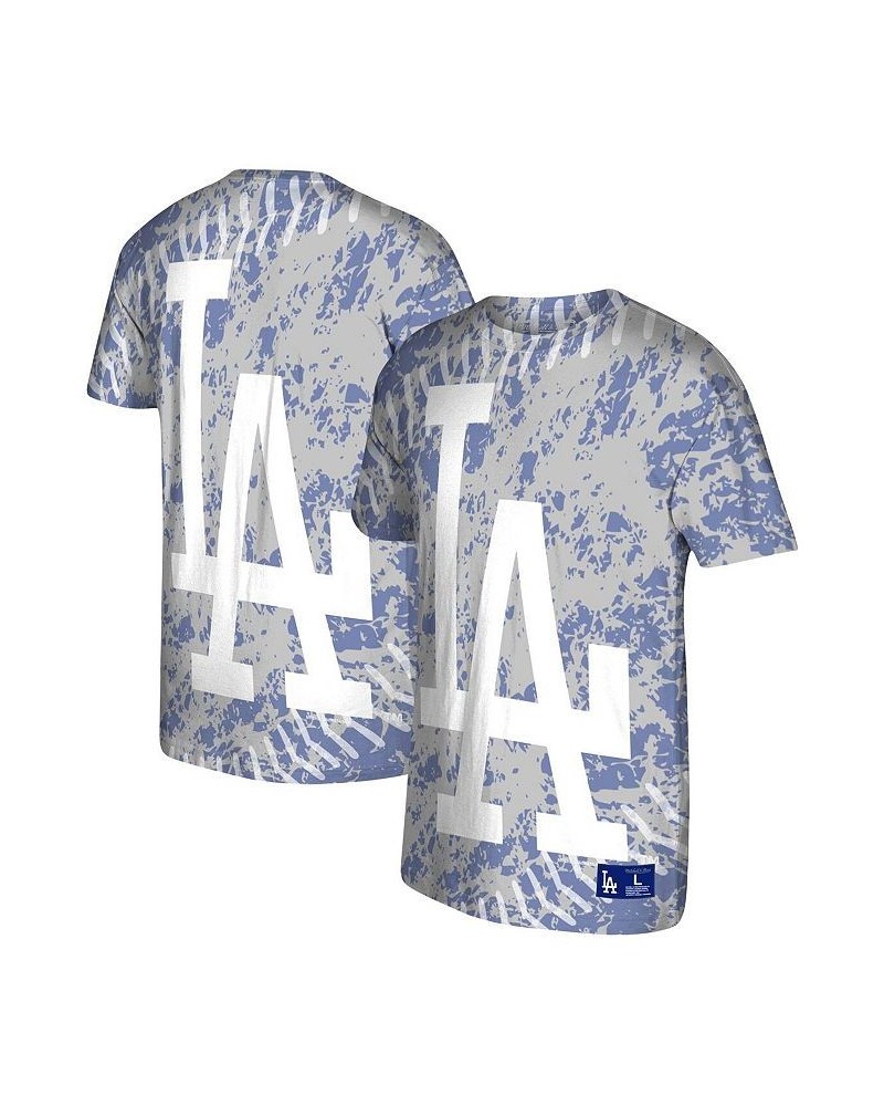 Men's Gray Los Angeles Dodgers Jumbotron T-shirt $27.95 T-Shirts