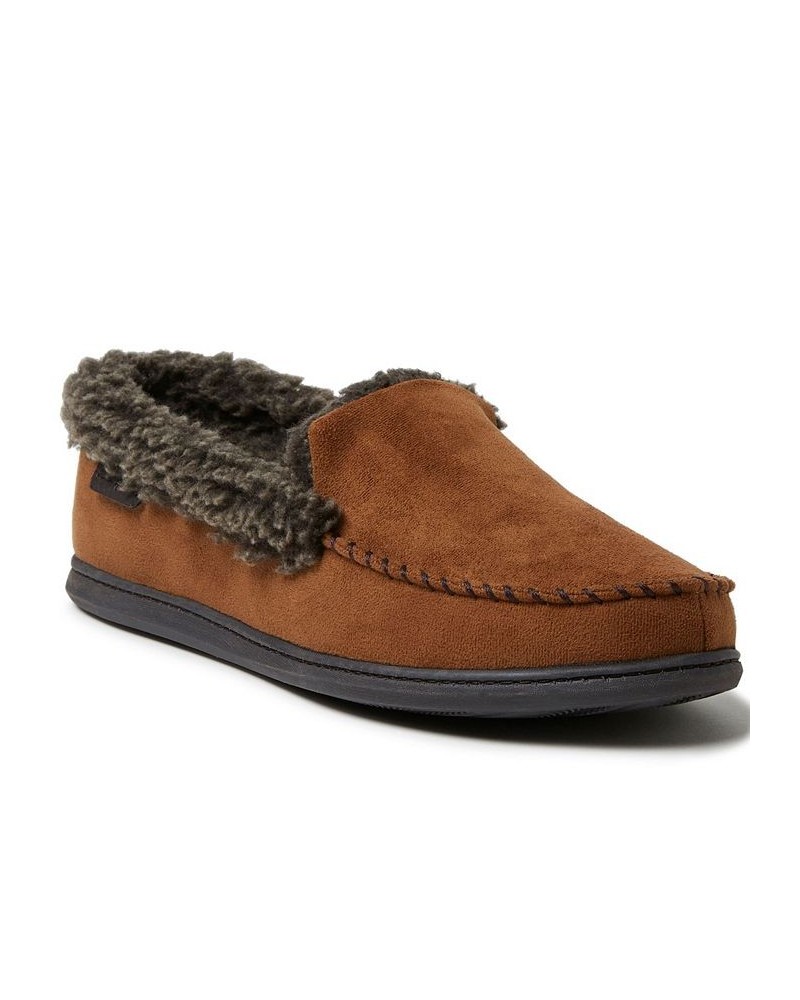 Men's Eli Microsuede Moccasin Slippers PD02 $22.14 Shoes