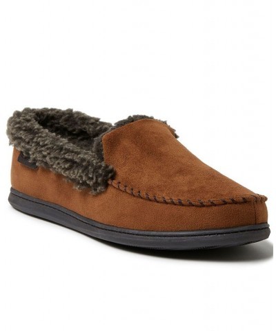 Men's Eli Microsuede Moccasin Slippers PD02 $22.14 Shoes