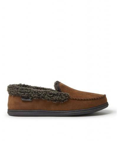 Men's Eli Microsuede Moccasin Slippers PD02 $22.14 Shoes