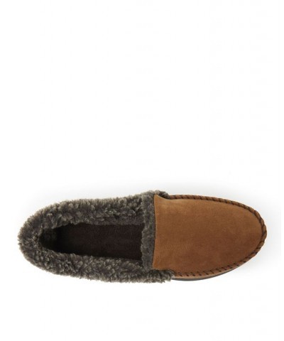 Men's Eli Microsuede Moccasin Slippers PD02 $22.14 Shoes