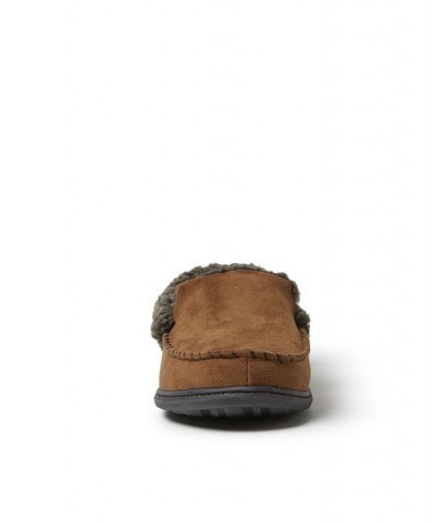 Men's Eli Microsuede Moccasin Slippers PD02 $22.14 Shoes