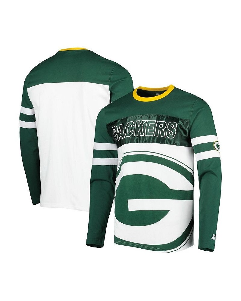 Men's Green, White Green Bay Packers Halftime Long Sleeve T-shirt $34.40 T-Shirts