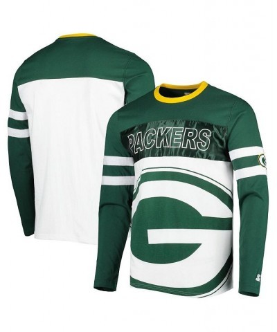 Men's Green, White Green Bay Packers Halftime Long Sleeve T-shirt $34.40 T-Shirts