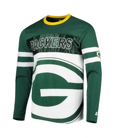 Men's Green, White Green Bay Packers Halftime Long Sleeve T-shirt $34.40 T-Shirts