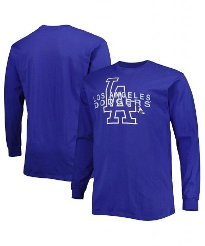 Men's Royal Los Angeles Dodgers Big and Tall Long Sleeve T-shirt $23.40 T-Shirts