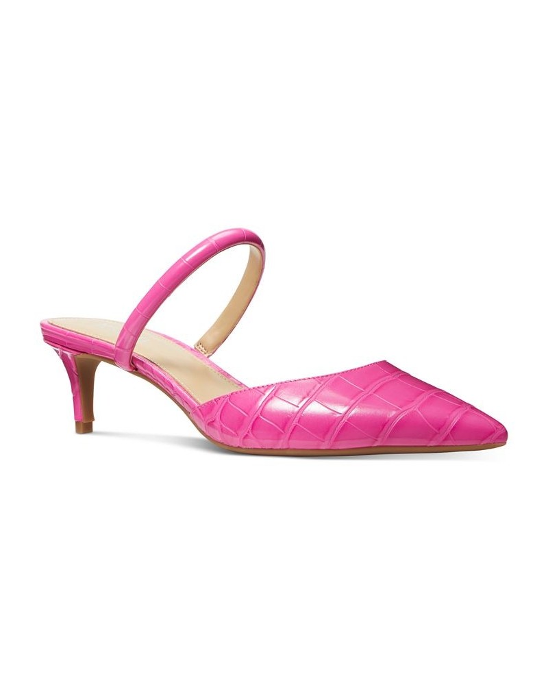 Women's Jessa Flex Mule Kitten-Heel Pumps Pink $72.60 Shoes