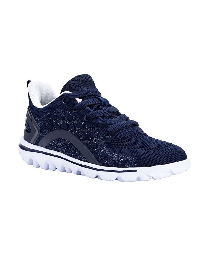 Women's Travelactiv Axial Sneakers Blue $43.32 Shoes