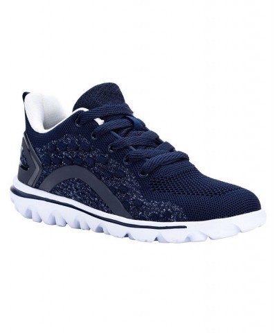 Women's Travelactiv Axial Sneakers Blue $43.32 Shoes