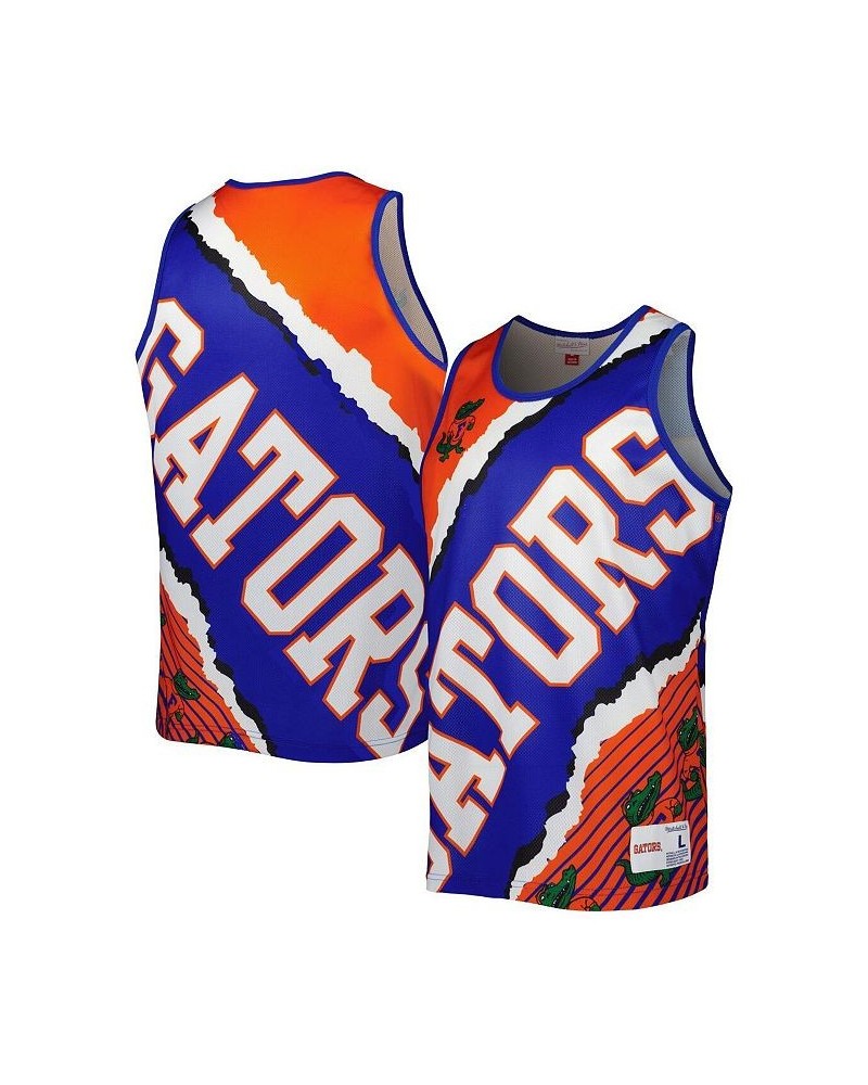 Men's Royal, Orange Florida Gators Jumbotron 2.0 Sublimated Tank Top $42.30 T-Shirts