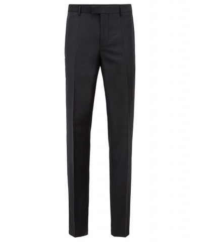 BOSS Men's T-Glover3 LC Slim-Fit Formal Wool Trousers Gray $126.48 Pants