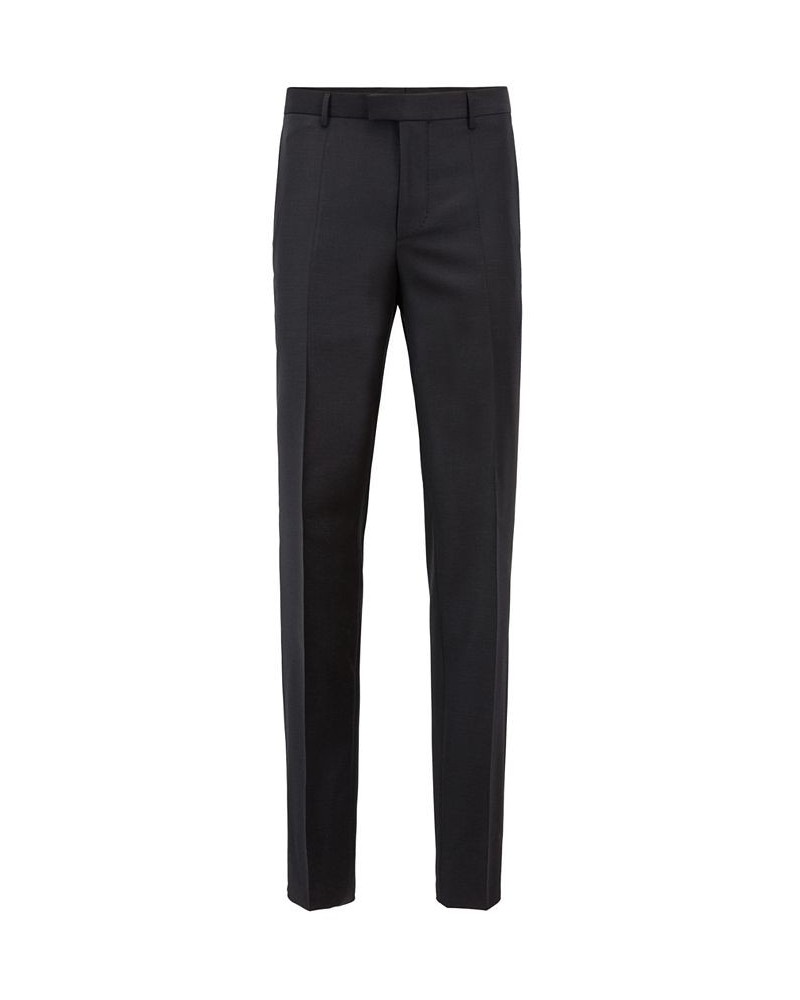 BOSS Men's T-Glover3 LC Slim-Fit Formal Wool Trousers Gray $126.48 Pants