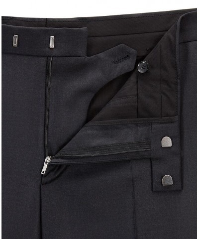 BOSS Men's T-Glover3 LC Slim-Fit Formal Wool Trousers Gray $126.48 Pants