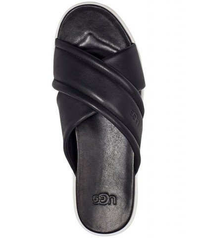 Zayne Crossband Sandals Black $57.60 Shoes