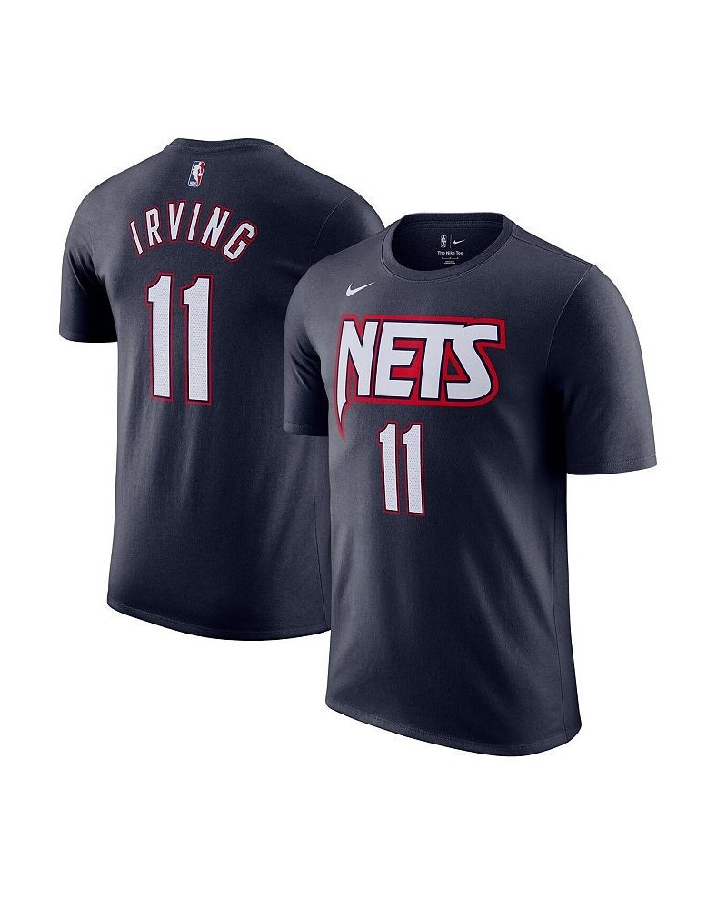 Men's Kyrie Irving Navy Brooklyn Nets 2021/22 City Edition Name Number T-shirt $19.07 T-Shirts