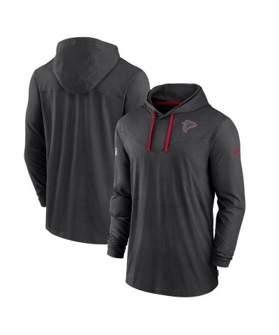 Men's Black Atlanta Falcons Sideline Pop Performance Pullover Long Sleeve Hoodie T-shirt $36.00 T-Shirts