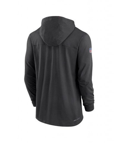 Men's Black Atlanta Falcons Sideline Pop Performance Pullover Long Sleeve Hoodie T-shirt $36.00 T-Shirts