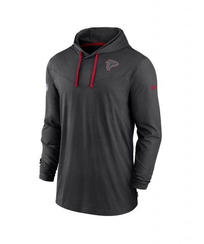 Men's Black Atlanta Falcons Sideline Pop Performance Pullover Long Sleeve Hoodie T-shirt $36.00 T-Shirts