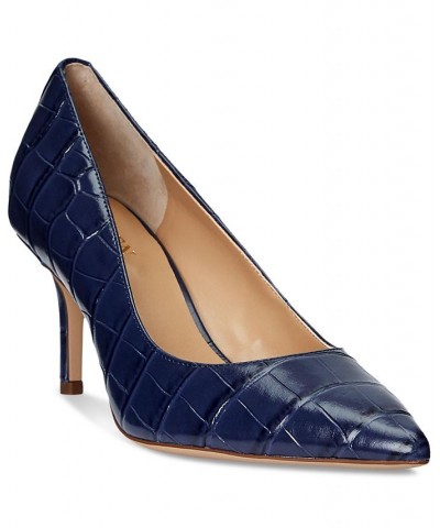 Women's Lanette Pointed-Toe Pumps Blue $46.50 Shoes