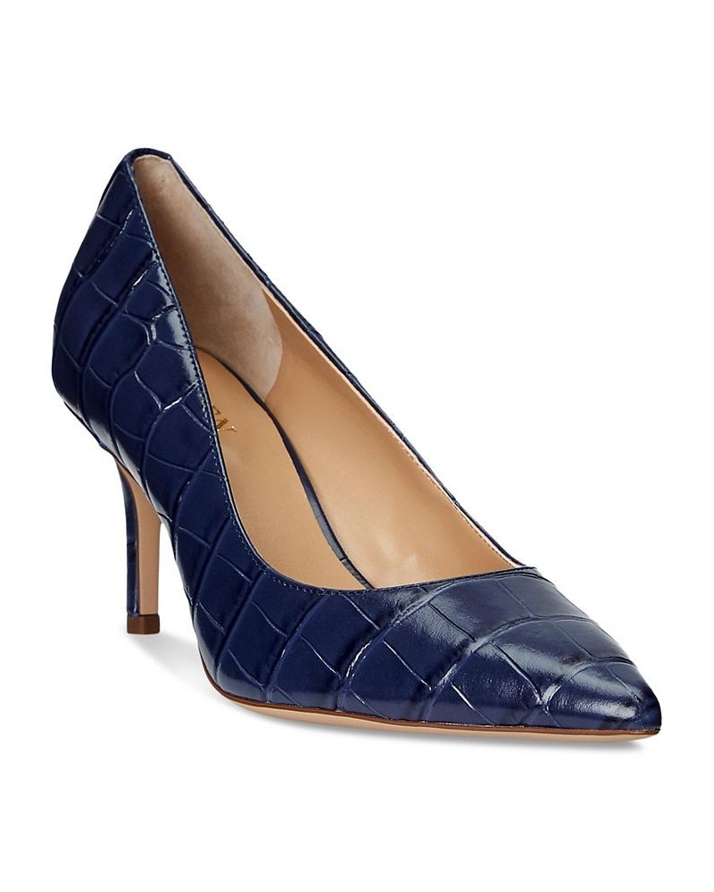 Women's Lanette Pointed-Toe Pumps Blue $46.50 Shoes